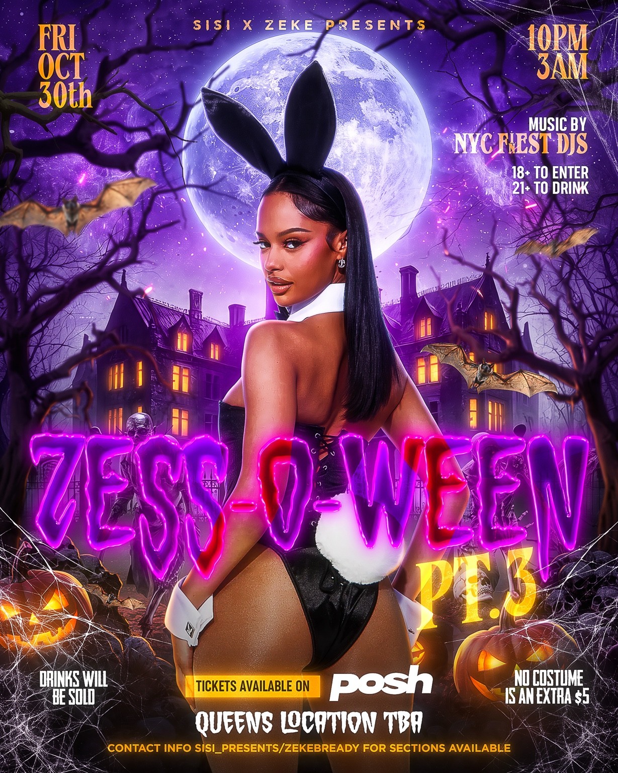 Official Zess-O-Ween Pt. 3 event flyer